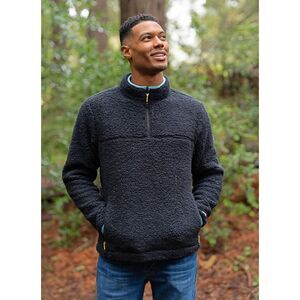 NWT Chubbies Black The Night Fleece Quarter-Zip Warm Pullover Sweatshirt Sz XL